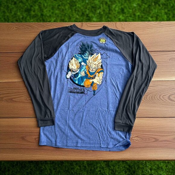 DRAGONBALL Z The Movie Boys Glow in The Dark Long Sleeve Shirt Size XL NEW NWOT - Picture 1 of 7
